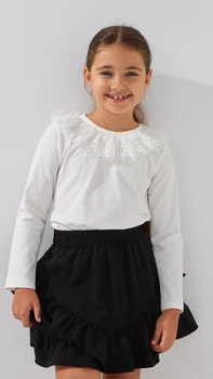 Блуза трикотажная для девочки Aura Style 866 146 см Молочный shop (2000999197635)