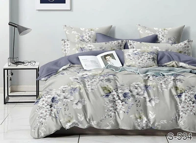 Комплект постельного белья с компаньоном Tag Tekstil S534 King Size (Евро maxi)