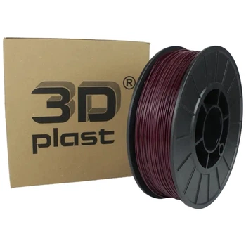 Пластик для 3D-принтера 3Dplast PLA 1.75мм, 0.85кг, burgundy (3DPLA17508BRD)