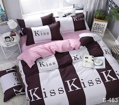 Комплект постільної білизни з компаньйоном TAG Tekstil S463 King Size (Євро maxi)