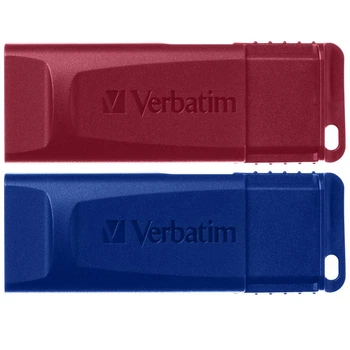 Флеш-накопичувач Verbatim USB флеш накопичувач 2x32GB Store'n'Go Slider Red/Blue USB 2.0 (49327)