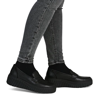 Mokasyny damskie skórzane