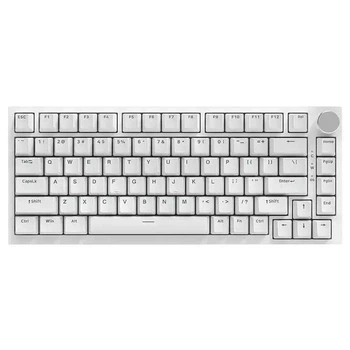 Механическая клавиатура Ajazz AK820 White, компактная TKL (80%), подсветка, проводная, USB‑C, антигостинг