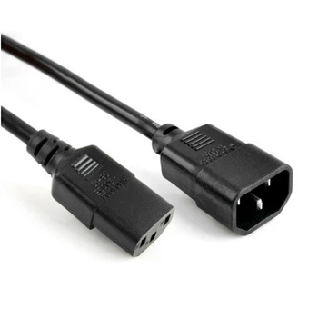 Силовой кабель PC-Monitor (перемычка) 0,75мм IEC C13-C14, 1,8 м.