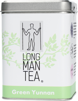 Herbata sypana Long Man Tea Green Yunnan w puszce 120 g (5903299988187)