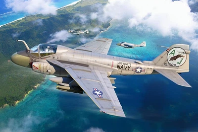 Збірна модель 1/72 Американський штурмовик А-6Е Інтрудер Trumpeter 01641