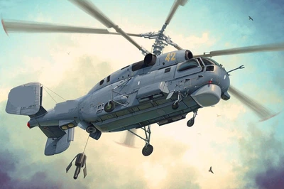 Збірна модель 1/48 Гелікоптер Ка-27 Helix HobbyBoss 81739