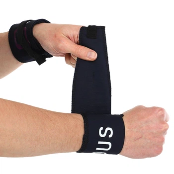 Бинти кистьові для жиму (2шт) STRENGTH WRIST WRAPS EZOUS C-02 (бавовна, р-р 90х7,5см, вага уп. 70гр, чорний) (C-02_Чорний)