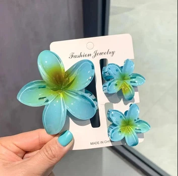 Заколка для волосся Hawaiian flower Крабик зажим Гавайский цветок