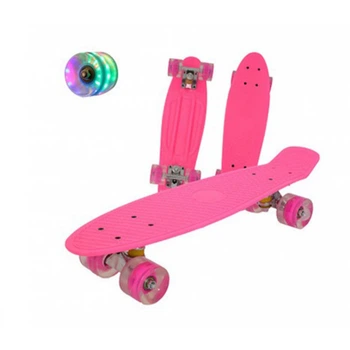 Пенни борд Penny board Детская скейт доска с подсветкой колес Fish Skateboards 52805/34