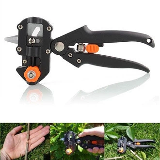 Секатор для щеплення рослин Professional Grafting Tool садовий інструмент 3 насадки для винограду дерев та квітів