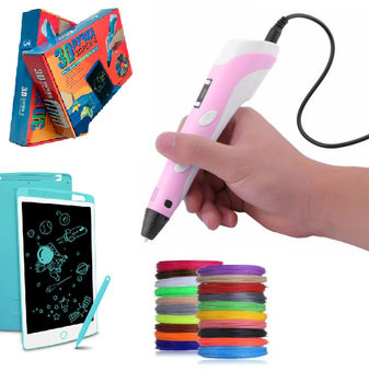 3D Pen-6 Великий набір для творчості 3Д ручка з LCD дисплеєм, графічний планшет 52895/55