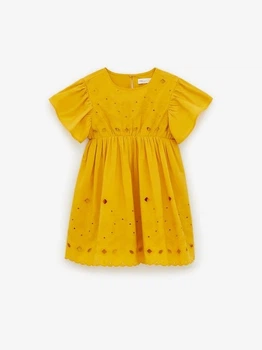 Платье для девочки Zara 122 размер желтое 7200700703