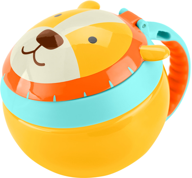 Kubek–pojemnik na przekąski Skip Hop Zoo Lew 220 ml (9O284410) (195861926689)