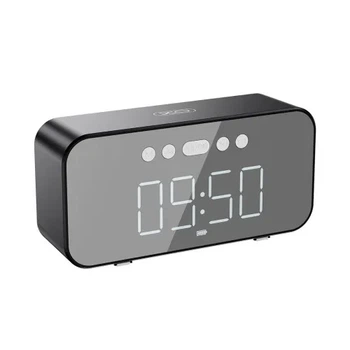 Акустична система XO F41 Mirror Clock Bluetooth Speaker Чорна