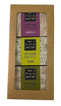 Набор мыла "Питательное, мед-эвкалипт, жасмин" - Flora Secret (soap/3x75g) (1437644-30903670)