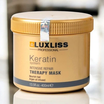 Маска для волосся з кератином Luxliss Keratin System Intensive Repair Therapy Mask 400 мл