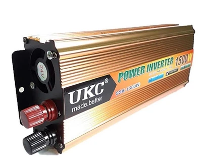 Преобразователь автомобильный напряжения инвертор UKC AC/DC SSK 1500W 12V