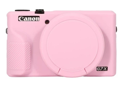 Чехол для фотокамеры Canon g7x Mark III Силиконовый Светло - Розовый