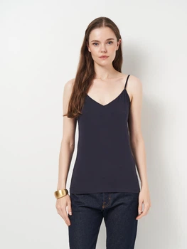 Майка нательная женская хлопковая H&M 1080623_синий M Темно-синяя (2000001633403)
