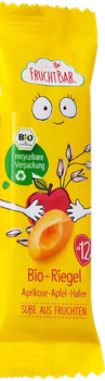 Фруктово-злаковий батончик Fruchtbar, з абрикосом, яблуком та вівсою, дітей з 12 місяців, 23 грам