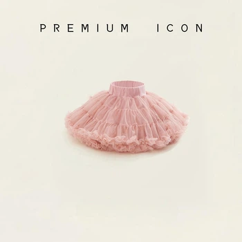Детская фатиновая юбка для девочки Premium Icon 4495 110 см Розовый