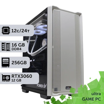 Игровой компьютер GamePC Ultra #118 Ryzen 9 5900x / 16GB / HDD 1TB / SSD 256GB / GeForce RTX 3060 12GB геймерский системный блок для киберспорта и стриминга