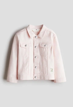 Дитяча джинсова куртка для дівчинки H&M 110 см Рожевий (25072404C)