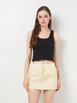 Майка нательная женская хлопковая H&M 1170059 M Черная (2000001633229)
