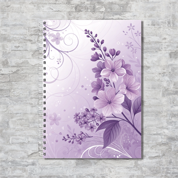 Блокнот А4 клетка на пружине 50 листов бумага 80 г/м² ENTERSTORE (art. NTB-2583-FLWA4S)
