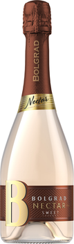 Алкогольний напій Bolgrad Nectar сильногазований білий солодкий 0.75 л 10.5-12.5% (4820197566310)