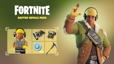 Fortnite - Raptor Royale Pack + 600 V-Bucks Код активации для Xbox One/Series S|X