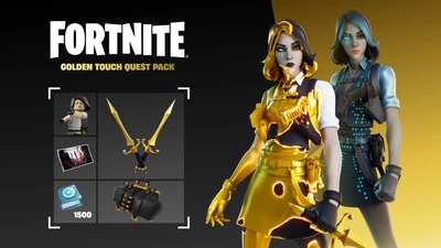 Fortnite - Golden Touch Challenge Pack + 1500 V-Bucks Challenge Код активации для Xbox One/Series S|X