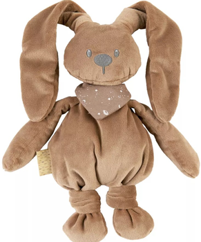 Pluszowa przytulanka Nattou Lapidou z chustką święcąca w ciemności 36 cm Mokka (875714) (5414673875714)