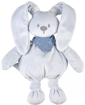 Pluszowa przytulanka Nattou Lapidou z chustką święcąca w ciemności 36 cm Niebieska (875660) (5414673875660)
