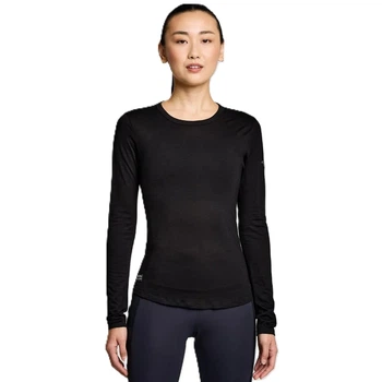 Кофта Saucony Peregrine Merino Long Sleeve W Black S (1097-800470-BK S)