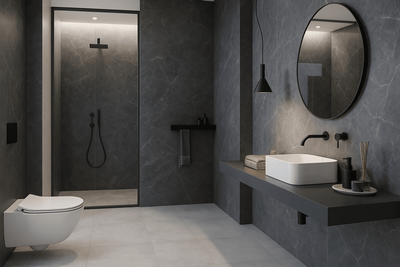 Стеновые панели SPC StoneX Мрамор Антрацит 233032 2800x960x4 мм