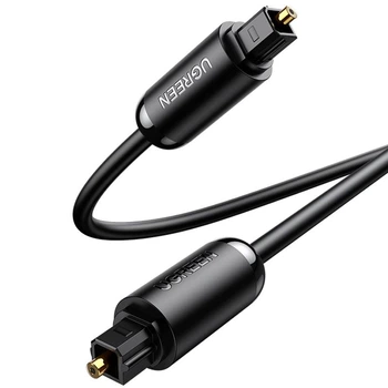 Оптический аудио кабель toslink для телевизора UGREEN AV122 Optical Audio Cable Pro кабель тослинк spdif для звука 3 метра черный (70893)
