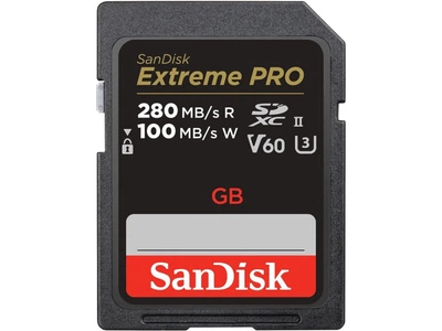 Карта пам'яті SanDisk 64 GB SDXC Class 10 UHS-II U3 V60 Extreme Pro (SDSDXEP-064G-GN4IN)