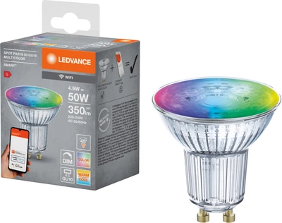 Світлодіодна лампа LEDVANCE CLASSIC PAR16 SMART+ RGBW 5W GU10 Dim (4058075485693)