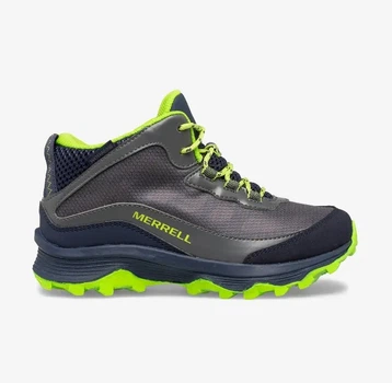 Зимние ботинки Merrell Moab Speed Mid Waterproof Navy/Grey/Lime р. 34.5/3.5/23см