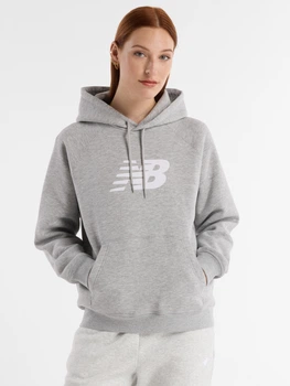 Худі тепле жіноче New Balance Sport Logo WT43524AG S Сіре (197376588840)