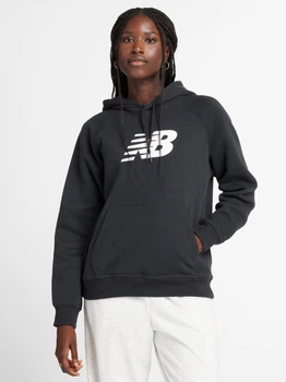 Худи теплое женское New Balance Sport Logo WT43524BK S Черное (197376588901)