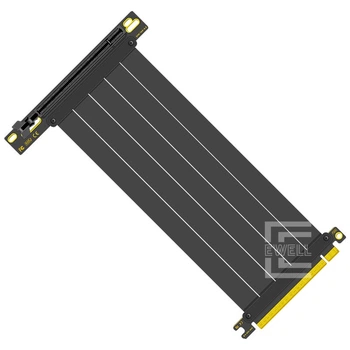Райзер Ewell Riser Card PCI-E 16X ver. 4.0 PRO, шлейф 55 см, 90 градусів (EW765)