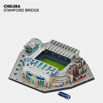 3D пазл стадіон (конструктор стадіон) Chelsea (Stamford Bridge) з підсвічуванням