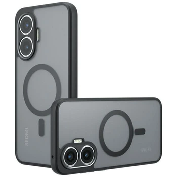 Захисний чохол Deexe Matte Skin with MagSafe для Xiaomi Poco F7 - Black