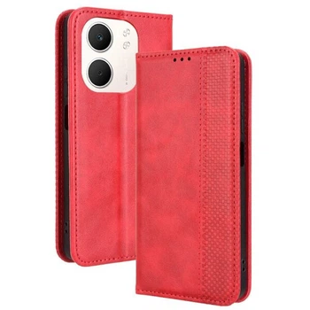 Чехол-книжка Deexe Retro Style для OPPO A5x - Red