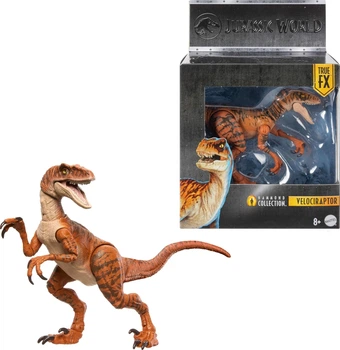 Динозавр Велоцираптор Мир Юрского Периода Jurassic World Hammond Collection Velociraptor Dinosaur Mattel (JDJ09)