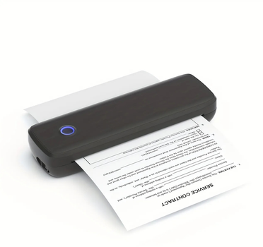 Термо принтер A4 портативный аккумуляторный 2000mAh Bluetooth без чернильная беспроводная печать документов тату через мобильное приложение APP Portable Thermal Printer UKC A4XE