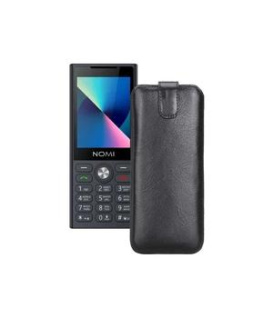 Витяжка зі шкіри для телефону Nomi i2841 Чорний